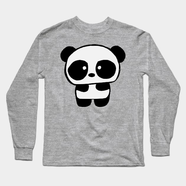 Cute Baby Panda Long Sleeve T-Shirt by 1000 Pandas